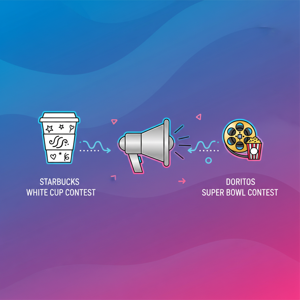 A grid of photos submitted by users for a brand's photo contest.